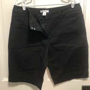 WHBM black Bermuda shorts